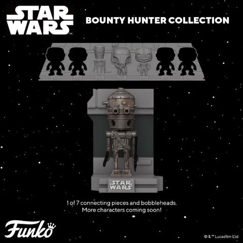 Figurine Funko Pop! Deluxe - N°438 - Star Wars - Bounty Hunter - Ig-88(mt)